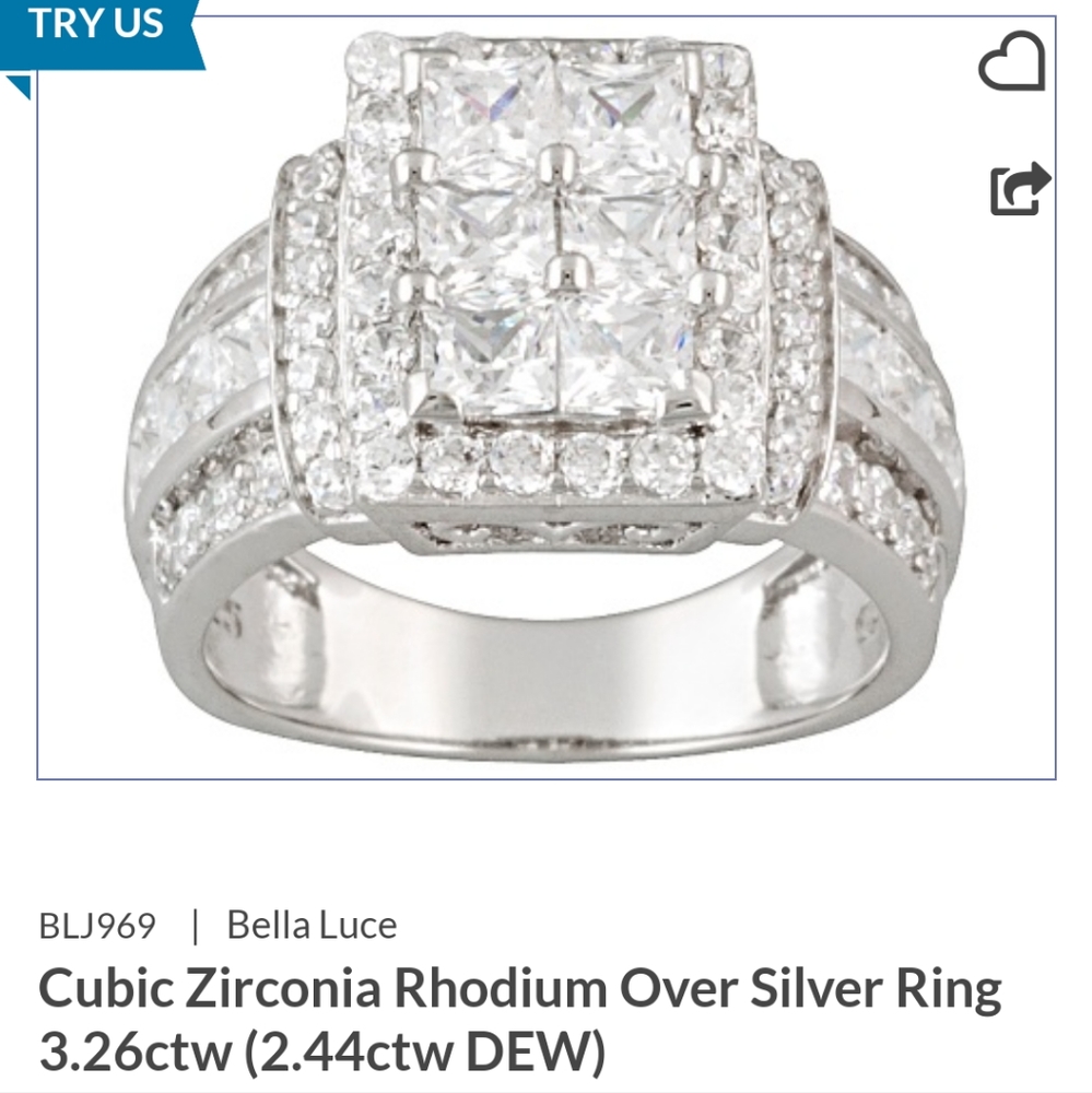 Bella Luce size 9.0 ring